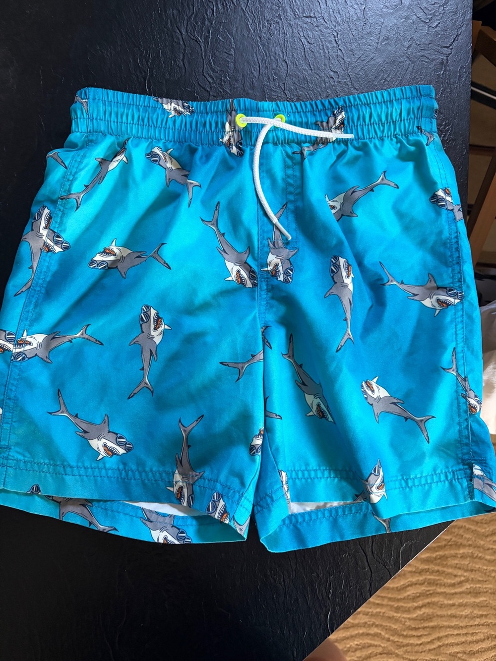 Old Navy Turquoise Shark Swim Trunks for Kids